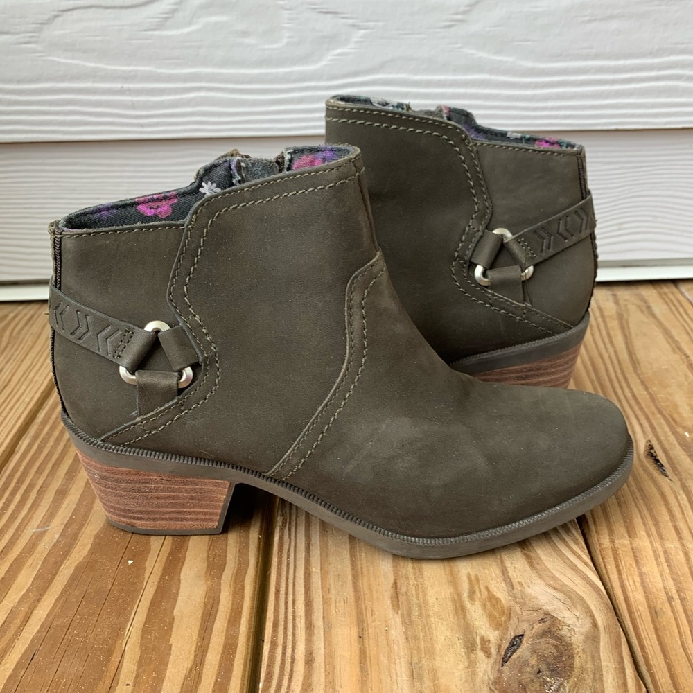 Teva Gray Suede Ankle Boots